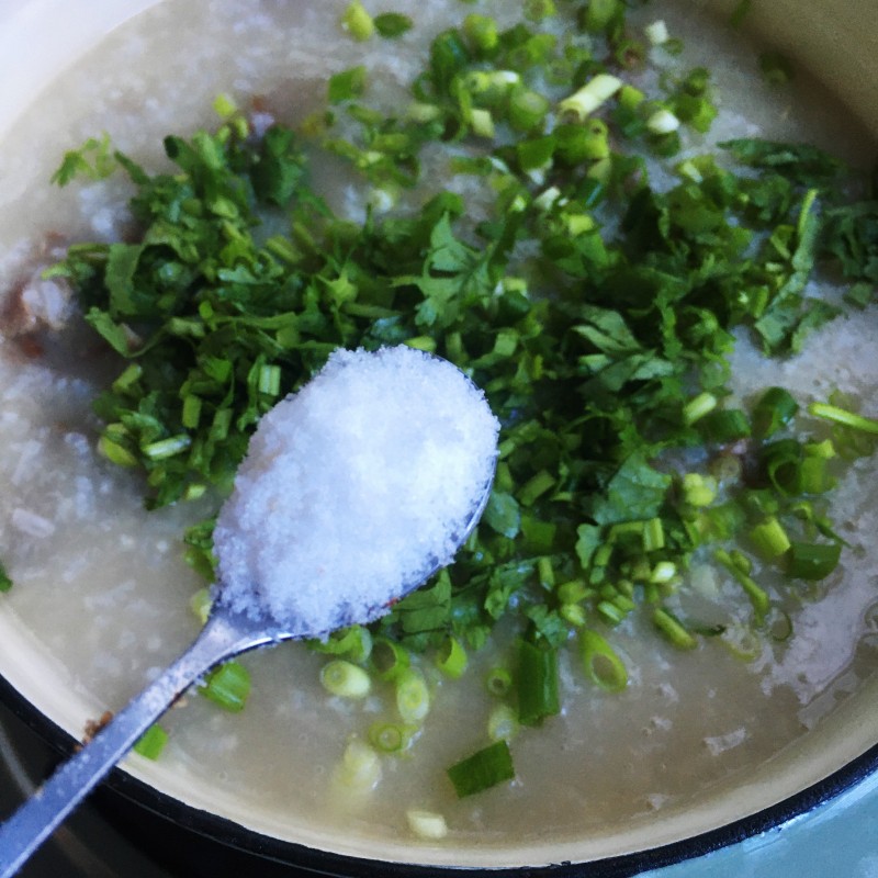 Steamed Egg and Beef Congee Cooking Steps