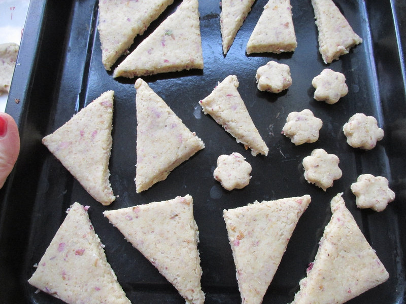 Steps for Making Rose Scones