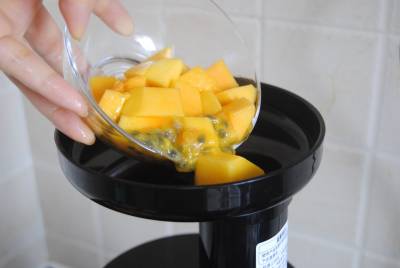 Steps for Making Passion Fruit Mango Ice Cream