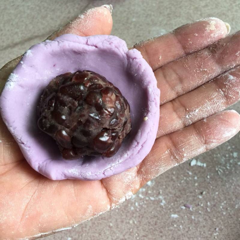 Steamed Mooncake Making Steps