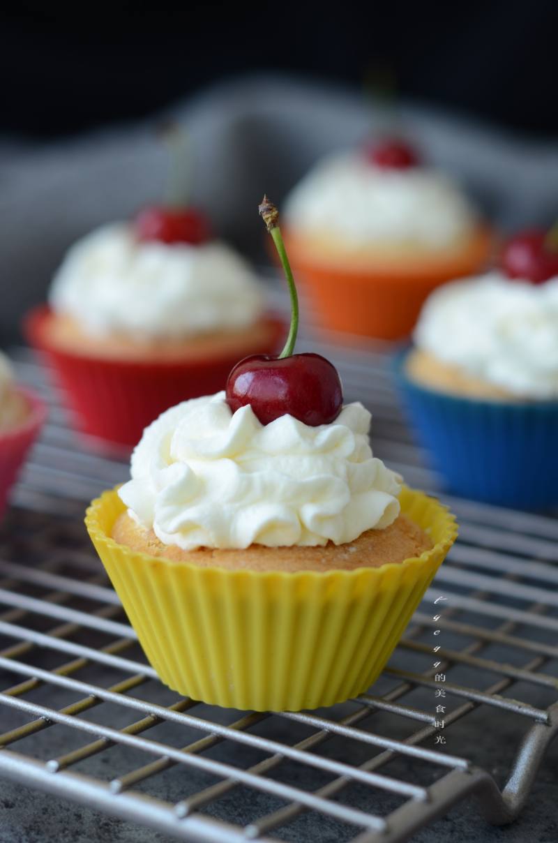 Cherry Cream Cupcake