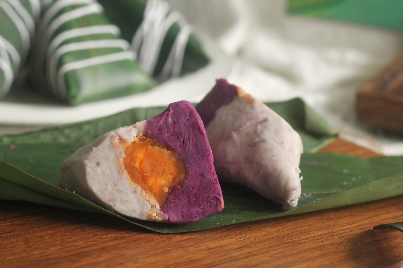 Delicious and Healthy: New Flavor Sugar-Free Purple Sweet Potato and Taro Egg Yolk Zongzi