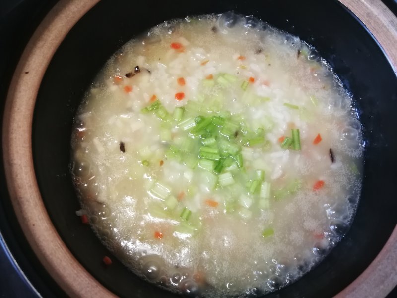 Steps to Make Carrot Mushroom Celery Congee