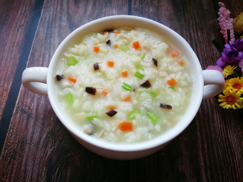 Steps to Make Carrot Mushroom Celery Congee