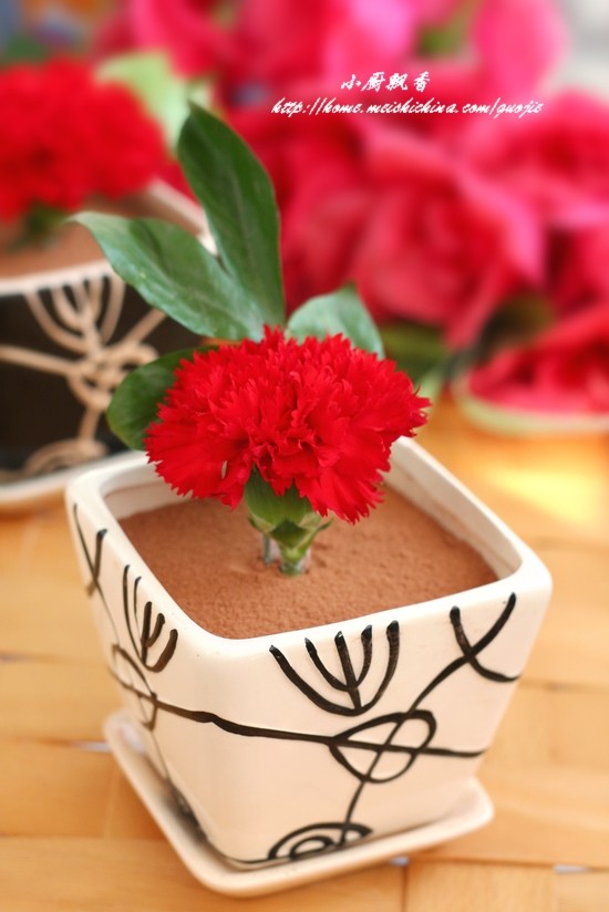 Flower Pot Mousse Cake