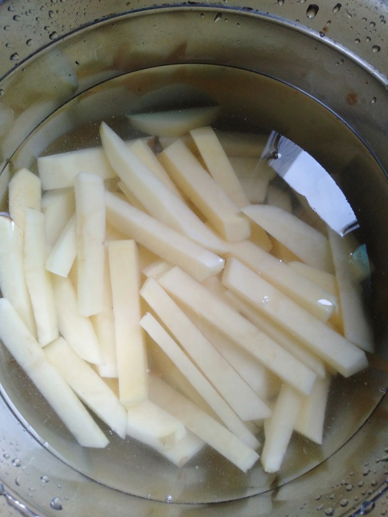 Strange Flavor Potato Sticks Preparation Steps