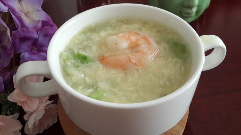 Shrimp and Loofah Soup