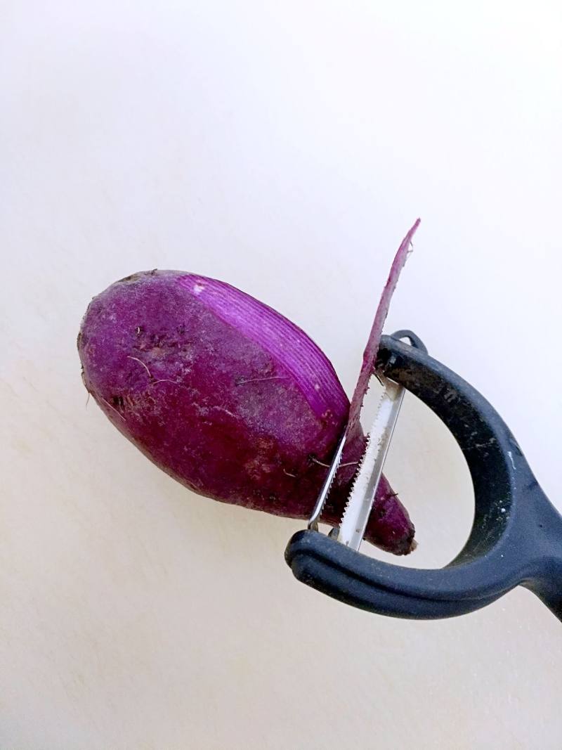 Steps for Making Purple Sweet Potato Glutinous Rice Balls