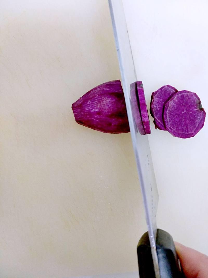 Steps for Making Purple Sweet Potato Glutinous Rice Balls