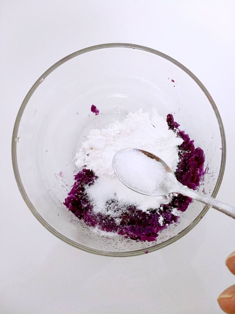 Steps for Making Purple Sweet Potato Glutinous Rice Balls