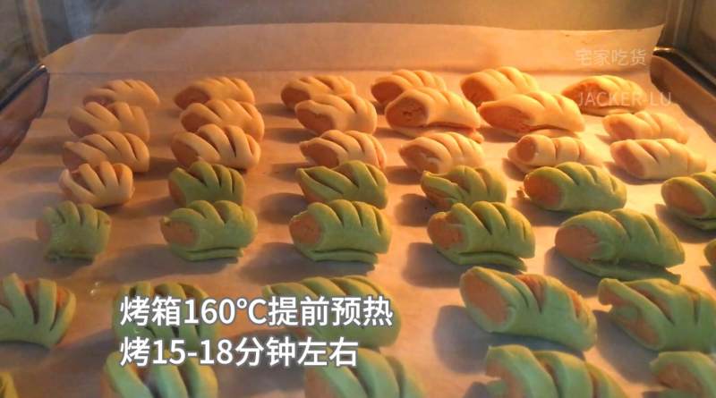 Little Peanut Pastry (Original and Matcha Flavors), Crispy and Fragrant with a Melting Texture. Cooking Steps