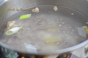 Steps for Making White Radish Beef Congee