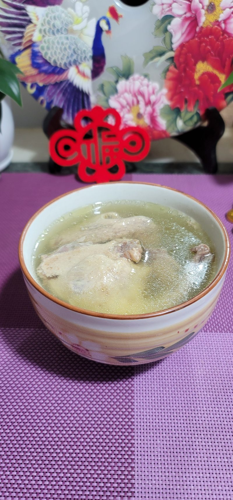 Pigeon, Chicken Feet and American Ginseng Soup