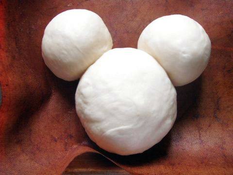 Steps for making Mickey Corn Mochi Bread