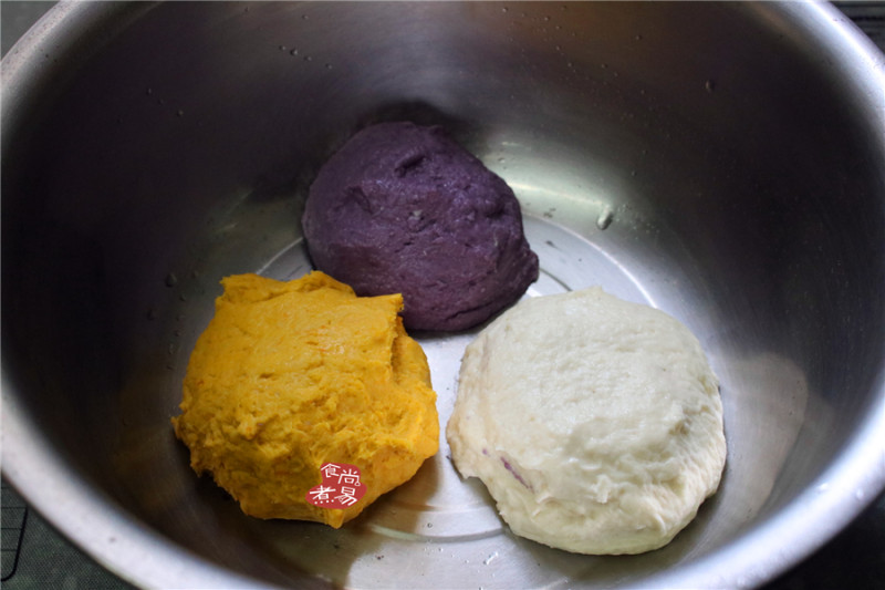 Healthy Three-Color Steamed Cake (How to Improve the Texture) - Steps
