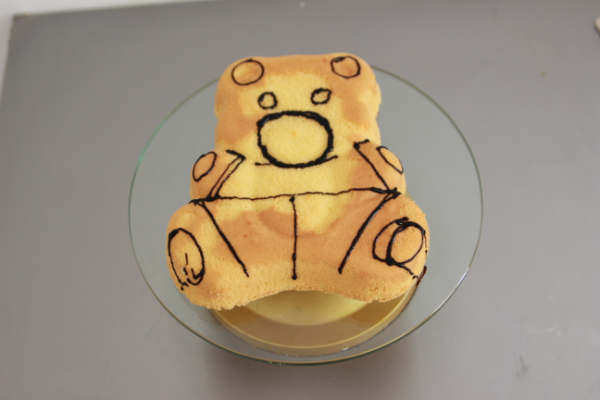 Xiong Bao Bao Cake - lively, cute, and full of energy, makes you want to hug it Step by Step