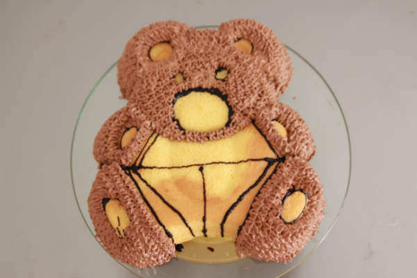 Xiong Bao Bao Cake - lively, cute, and full of energy, makes you want to hug it Step by Step