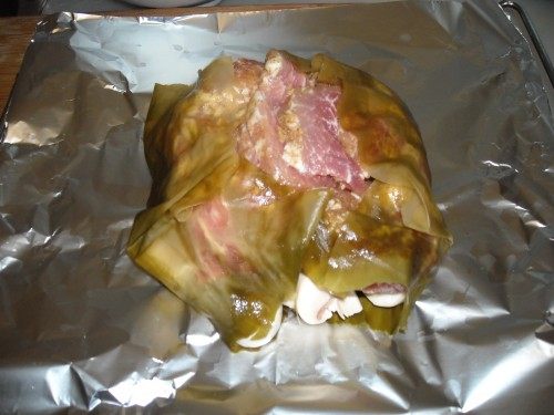 Steps for Making Roasted Pork Slices in Foil