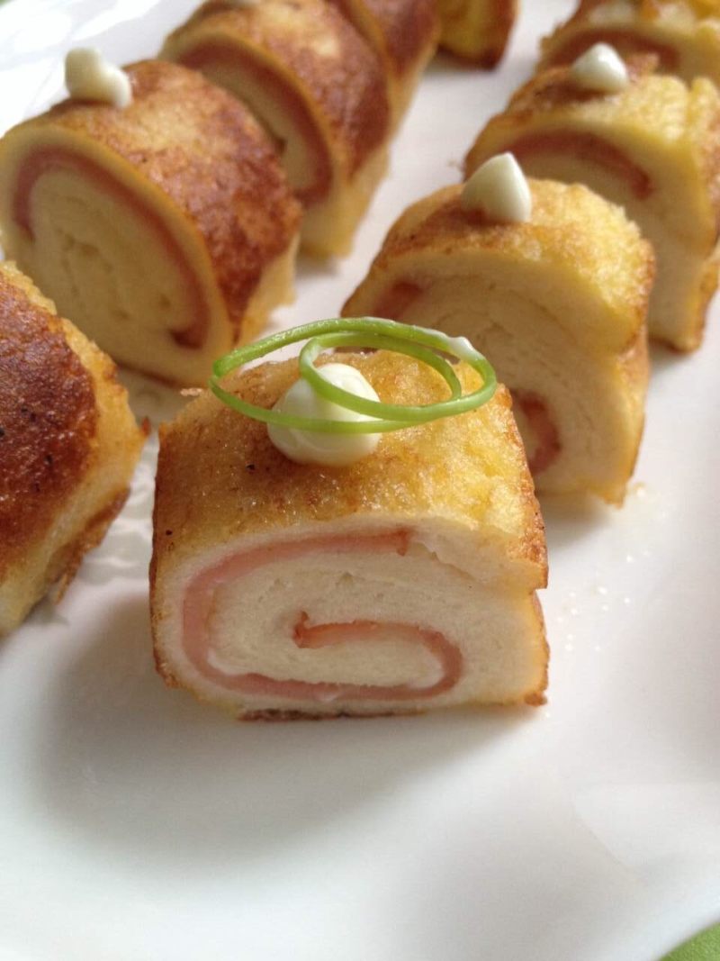 Steps for making Ham Salad Roll