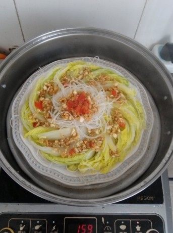 Garlic Vermicelli Baby Cabbage - Cabbage with Seafood Flavor Cooking Steps