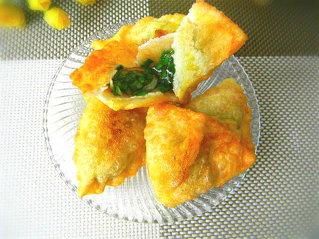 Fried Triangles Making Steps