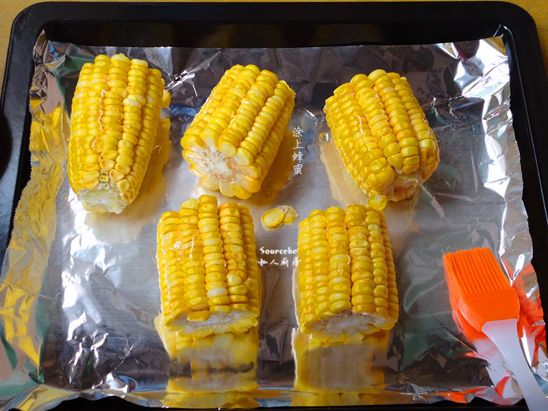 Steps for Making Honey Glazed Corn on the Cob