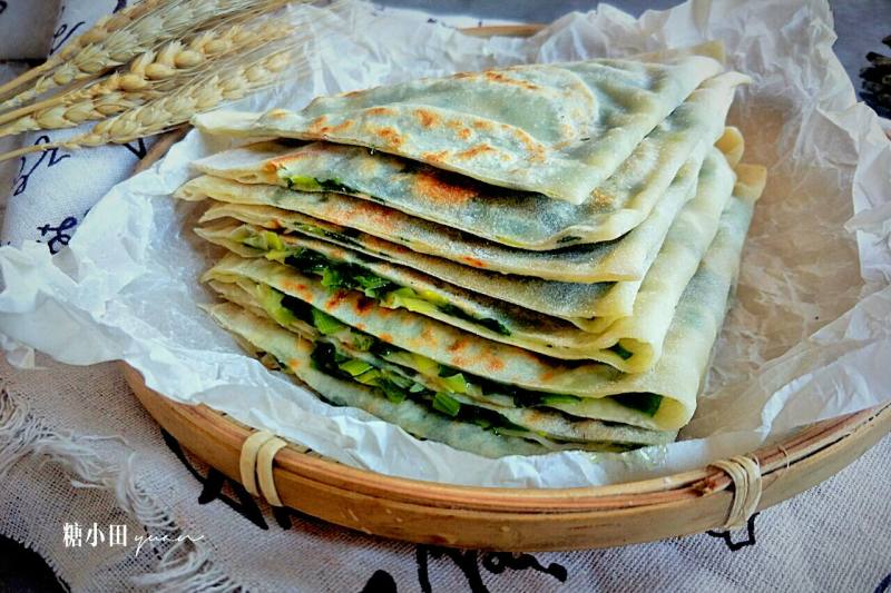 Leek Filling Spring Pancake Cooking Steps