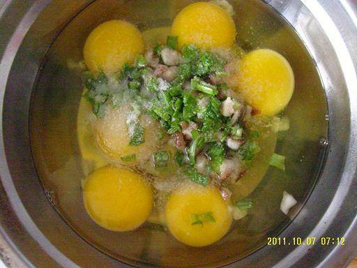 Shiitake Mushroom Omelette Cooking Steps