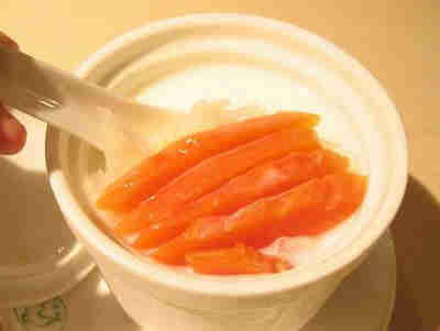 Papaya and Fresh Milk Pudding