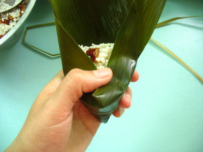 【Dragon Boat Festival · Zongzi】Four-cornered Zongzi - Black Rice Abalone Zongzi Making Steps