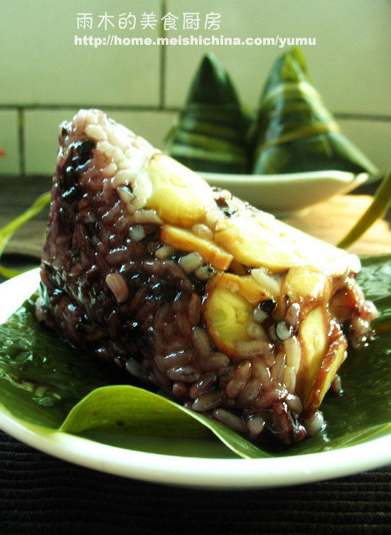 【Dragon Boat Festival · Zongzi】Four-cornered Zongzi - Black Rice Abalone Zongzi