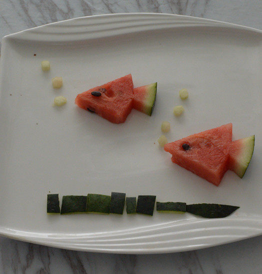 Watermelon Platter Making Steps