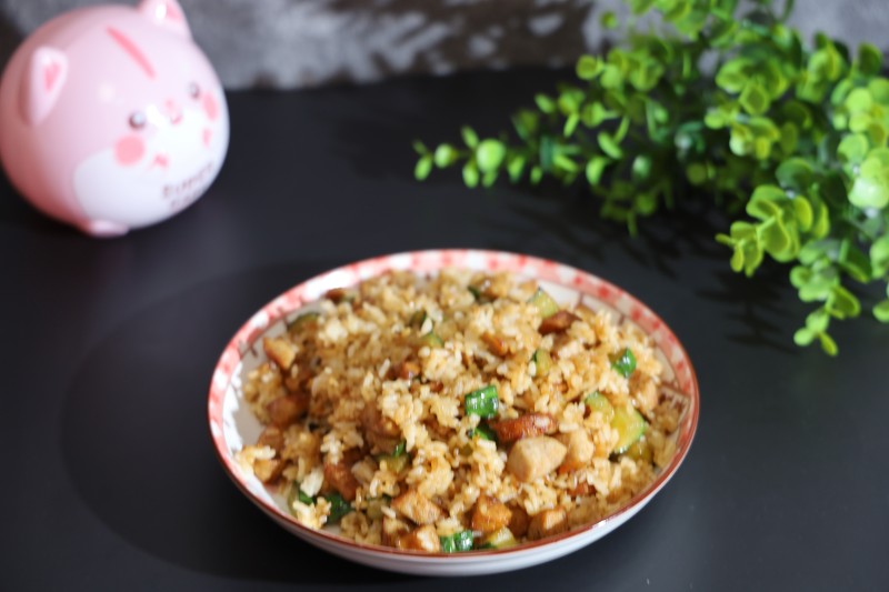 Hot Dog and Cucumber Fried Rice