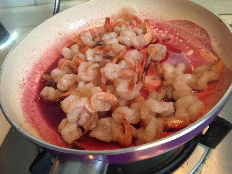 Red Wine Lemon Shrimp Cooking Steps