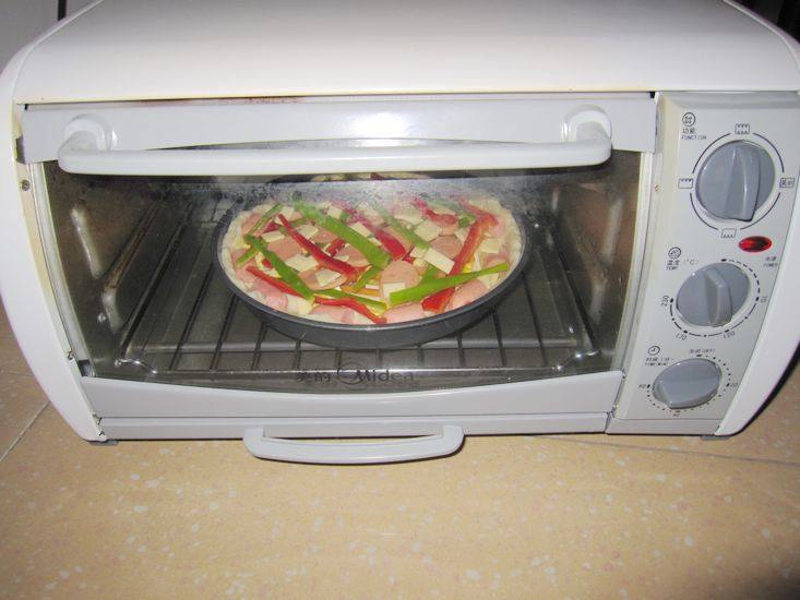 Xiao Wenzhi's Creation!【DIY Ham Double Decker Pizza】Cooking Steps