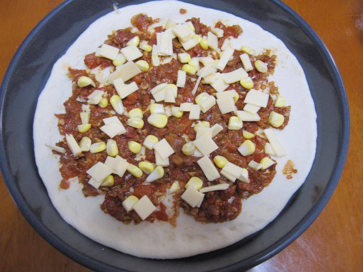 Xiao Wenzhi's Creation!【DIY Ham Double Decker Pizza】Cooking Steps