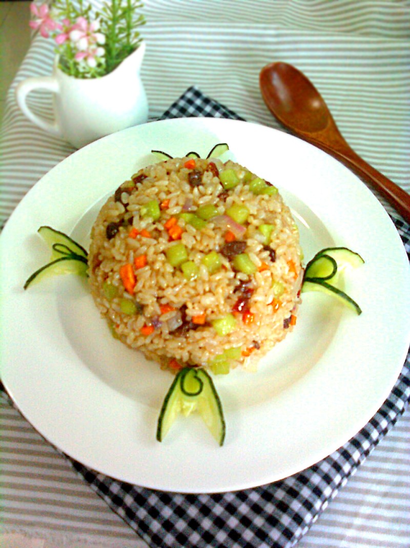 Beef Sauce Fried Rice - A Delicious Fried Rice with Rich and Savory Sauce Flavor