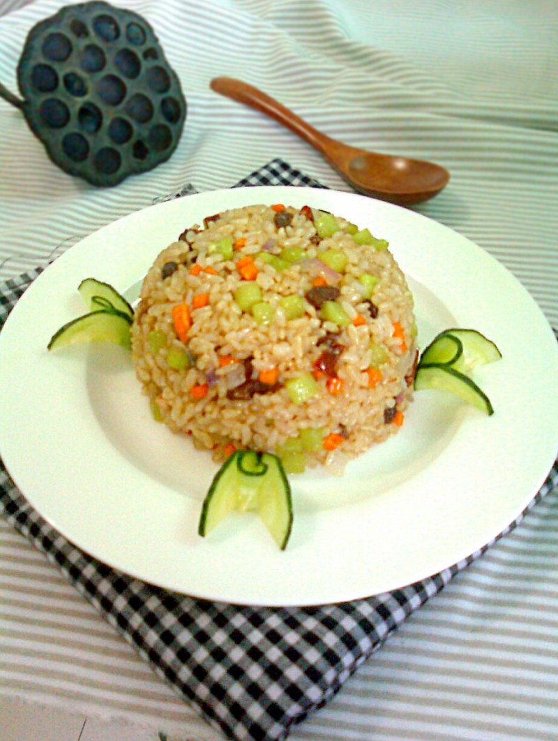 Beef Sauce Fried Rice - A Delicious Fried Rice with Rich and Savory Sauce Flavor