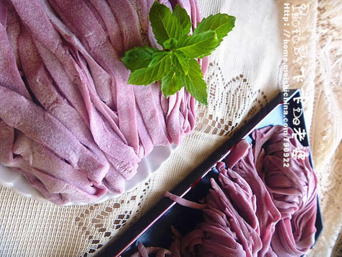 Purple Sweet Potato Handmade Noodles