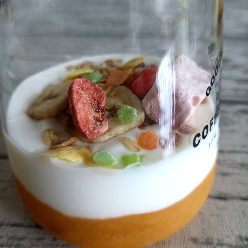 Apricot Plum Jam Yogurt Cup Making Steps