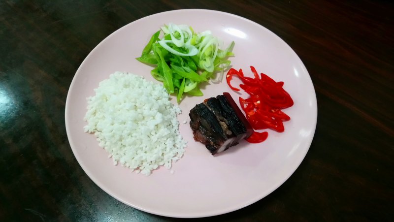 Chinese Sausage and Green Onion Rice Cooking Steps