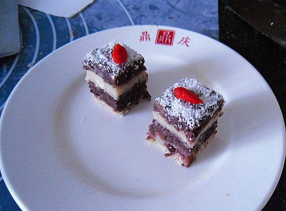 【Northeast China】Coconut Double Color Cake Making Steps