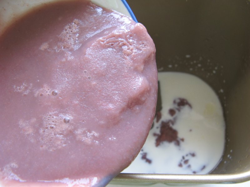 Steps for Making Red Bean Snowflake Bread