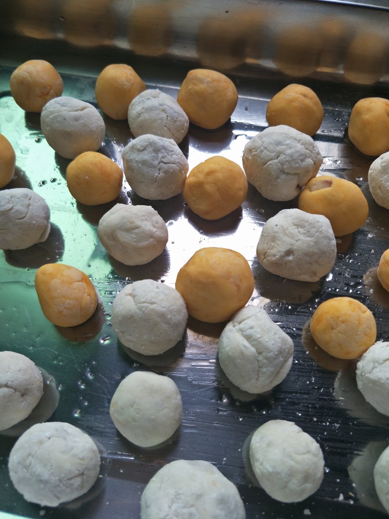 Handmade Taro Balls Making Steps