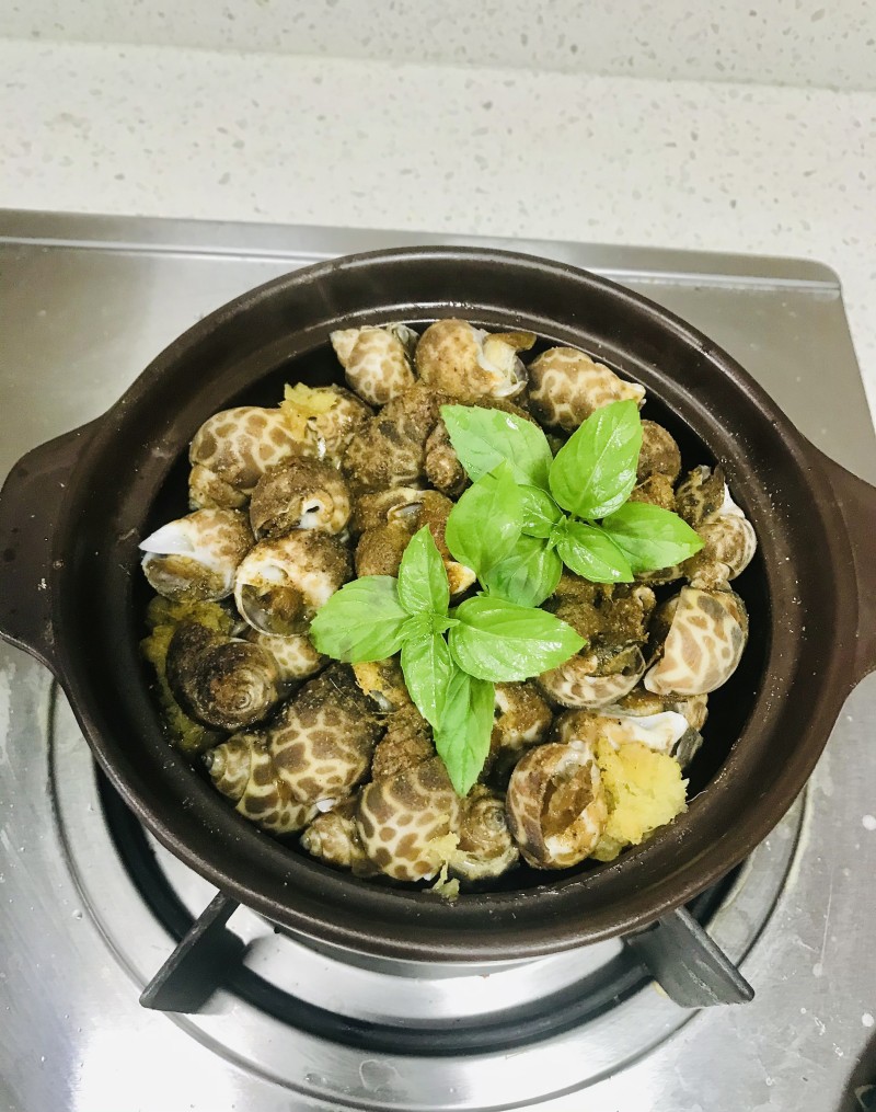 Detailed Steps for Braised Spicy Sea Snails in Clay Pot