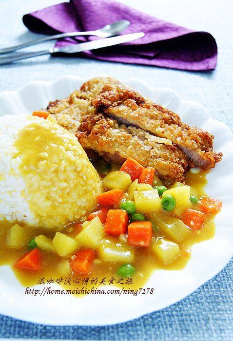 Homemade KFC Meal - Golden Curry Pork Chop Rice
