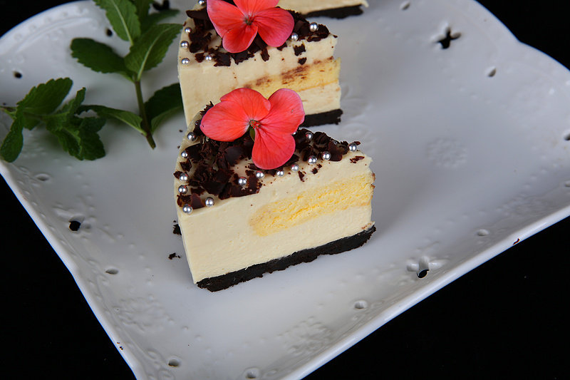 Durian Mousse Cake Making Steps