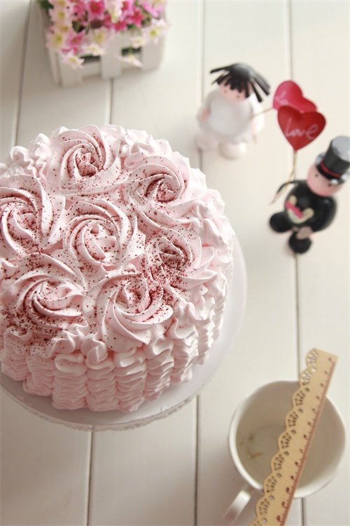 【Tomato Recipe】Pink Skirt Sponge Cake - Fulfill Your Princess Dream