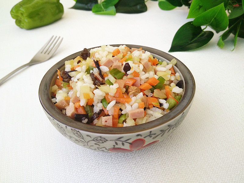 Beef Sausage and Vegetable Fried Rice