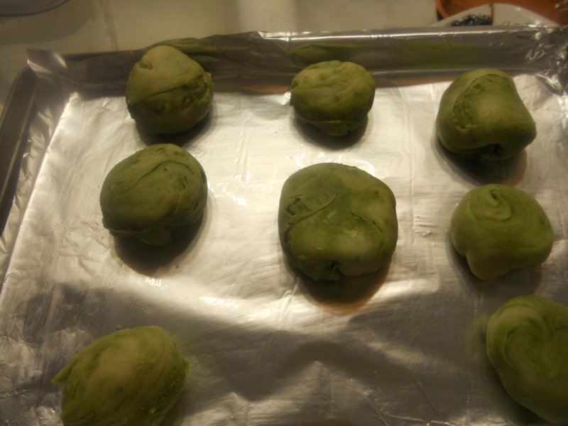 Steps for Making Green Tea Pastry